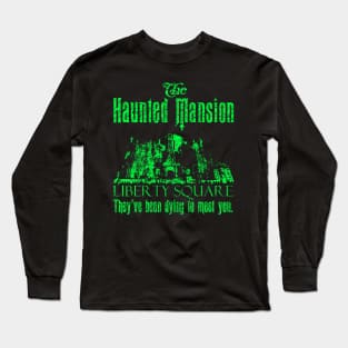 Haunted Mansion - Magic Kingdom - Green Long Sleeve T-Shirt